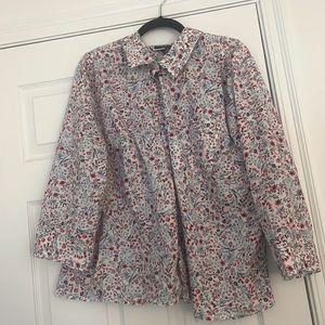 Floral button down